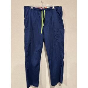 Vera‎ Bradley Women's Size Petite 2XL Drawstring Scrub Pants Navy Blue